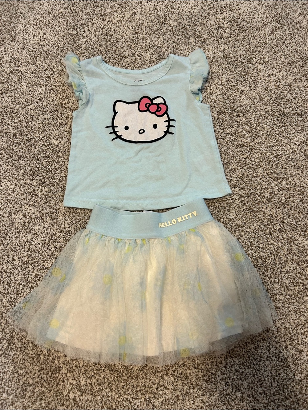 Hello Kitty Light Blue Outfit 2T